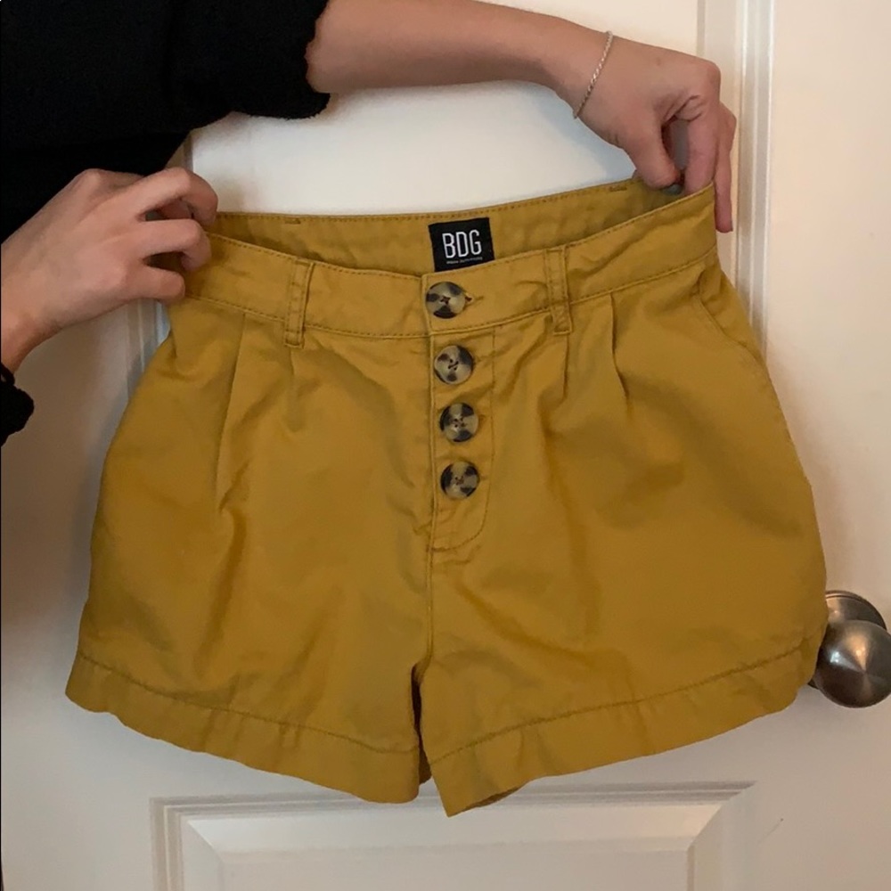 Yellow BDG shorts
